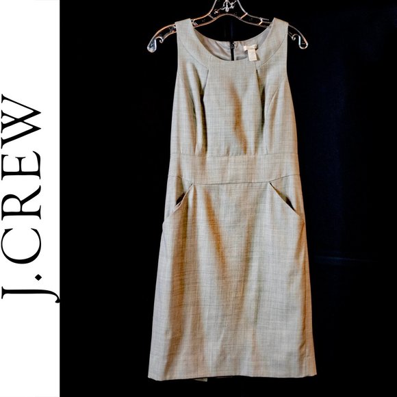 J. Crew Dresses & Skirts - J.Crew EMMALEIGH Black DRESS SUPER 120S WOOL SZ.4